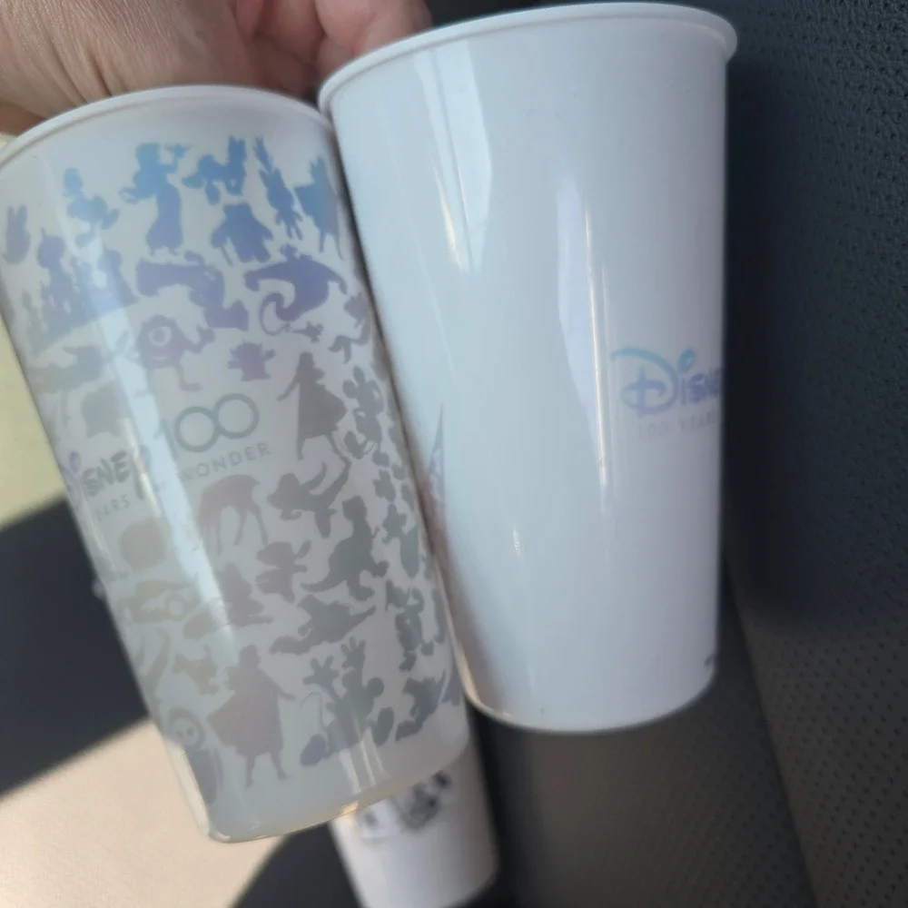 Disney 100 Years of Wonder Souvenir Cup Set of 4 Mickey Donald Castle White 2023
